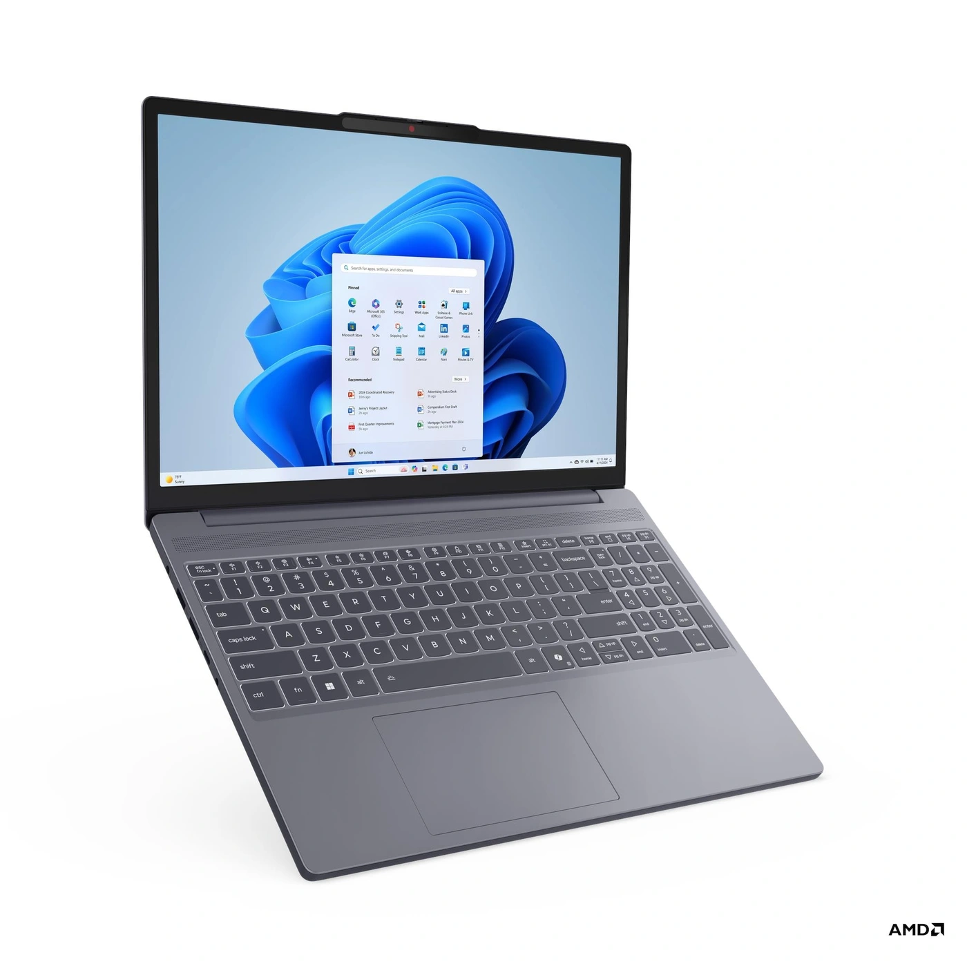 LENOVO IDEAPAD SLIM 3 15ARP10 (83K700TUUS) 15,3" FULLHD+ TOUCHSCREEN LAPTOP LUNAR GRAY [Pad Numérico]